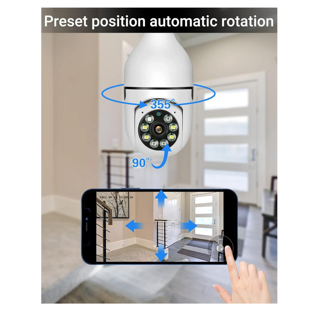 Camara bombillo de seguridad 360° girato